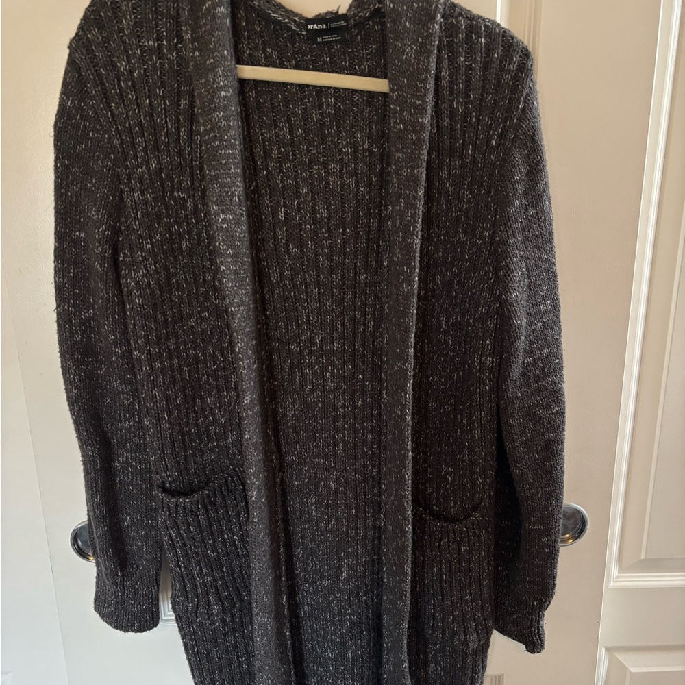 Women's Gray Prana Hooded Sweater